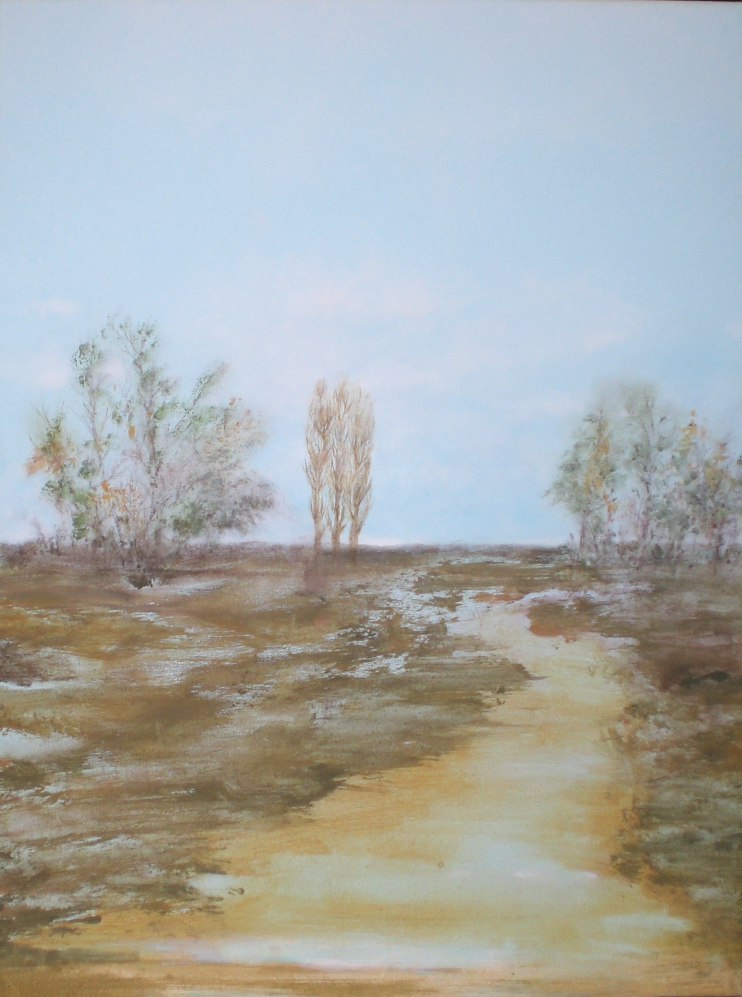 Silvia Venuti, Acquitrino d’autunno, 2021, acrilico, 40X30