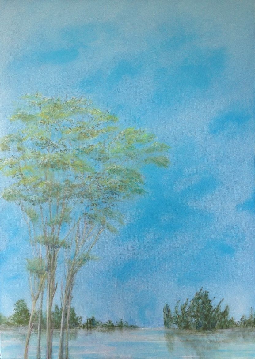 Silvia Venuti, Contemplazione, 2020, acrilico, 70X50