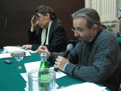 Con Cesare Viviani. Libreria Hoepli Milano, 2007