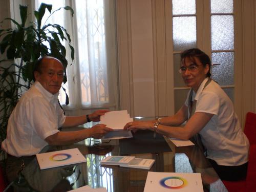 Studio Eupalino. Silvia con Toshihiro Miki, 2008