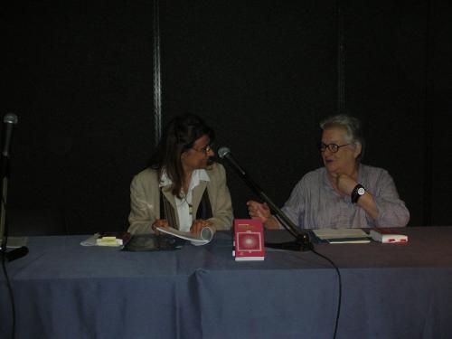 Con Giulia Niccolai , Varese, 2007
