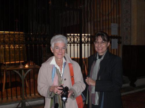 Con Rita Gastaldi. Chiesa di Sant'Angelo, Milano, 2008