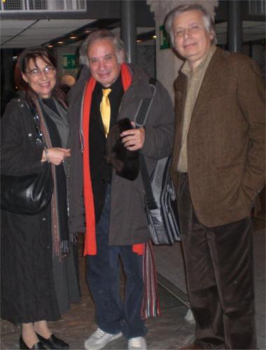 Con Tomaso Kemeny e Giancarlo Pontiggia,Casa della Poesia, Milano, 2010
