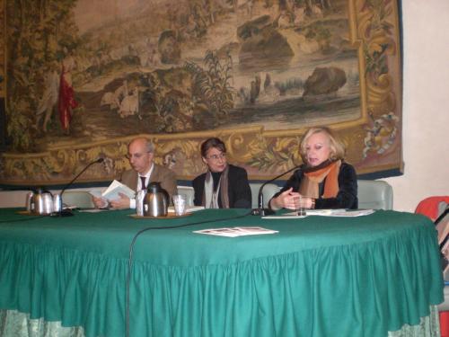 Lettura con Michele Brancale e Paola Lucarini, Palazzo Medici Riccardi, Firenze, 2010