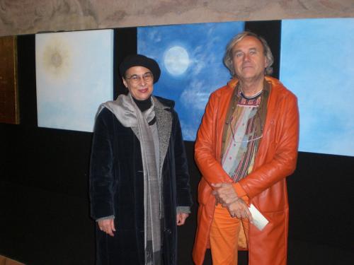 Silvia con Silvio Raffo, Mostra Veratti 2012