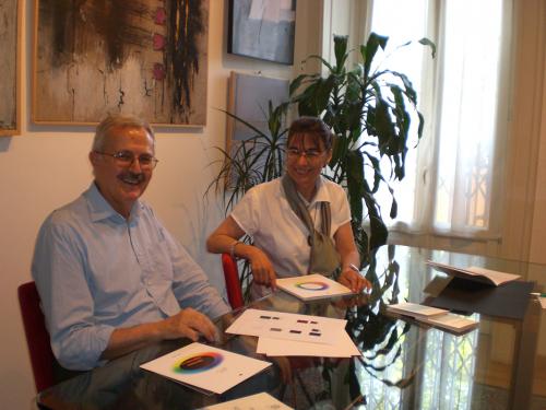 Studio Eupalino, 2008. Silvia con Francesco Vecchi